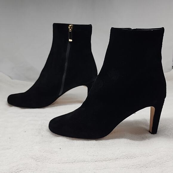 L'AGENCE ANGELIQUE MIDNIGHT LEATHER PLUSH BLACK SUEDE ANKLE BOOTS LADIES 40 NWOB - Picture 6 of 16